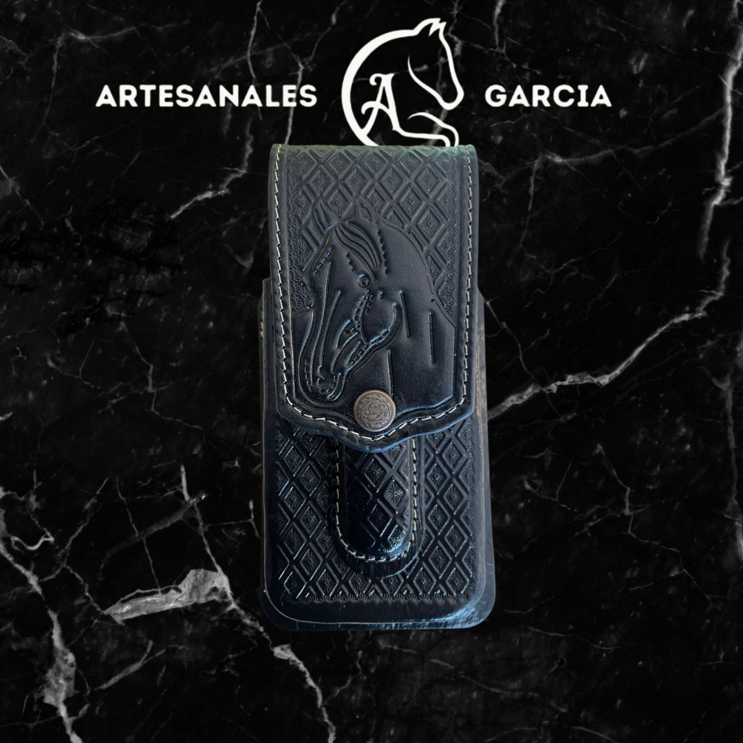 Funda De Cellular 3 en 1 Negro / Caballo