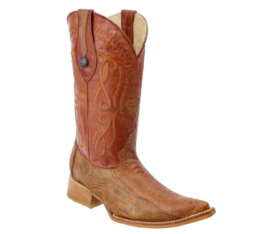 Men’s Western Cowboy Boot – 3X Aladino – Ostrich Leg Leather – Casual Wear