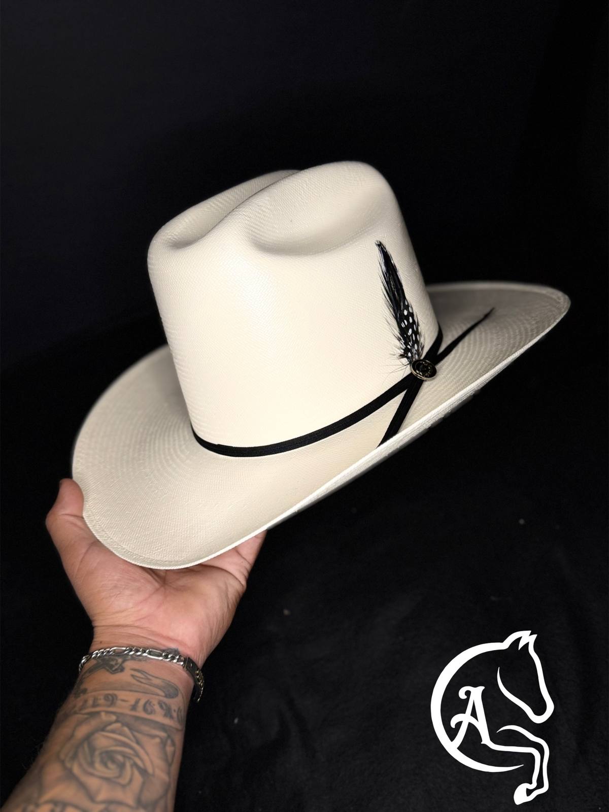 Sombrero Estilo Diamante 5.000x Pluma Incluida