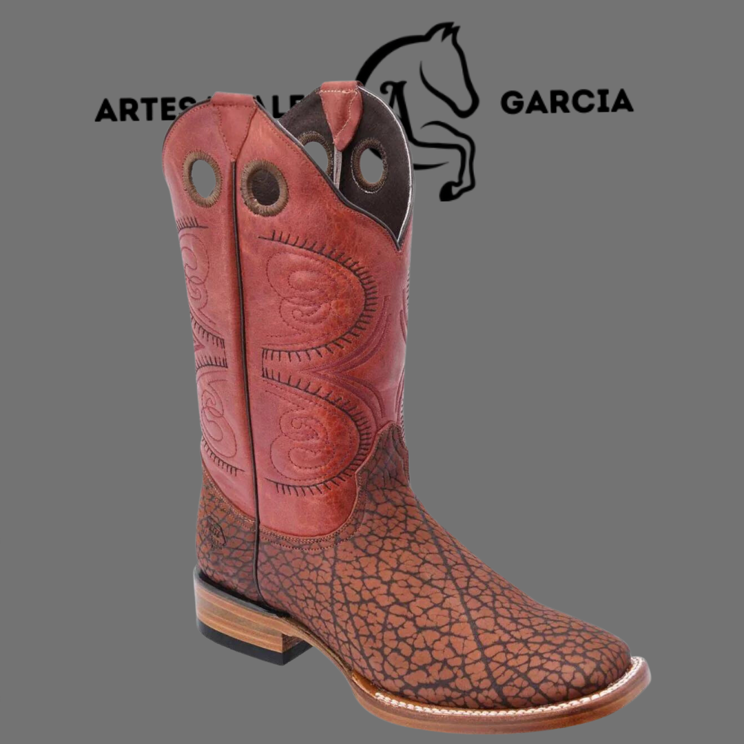 Bota Rodeo Americana Cuello de Toro S/ Vaquera Cognac Horma Rodeo WD 286