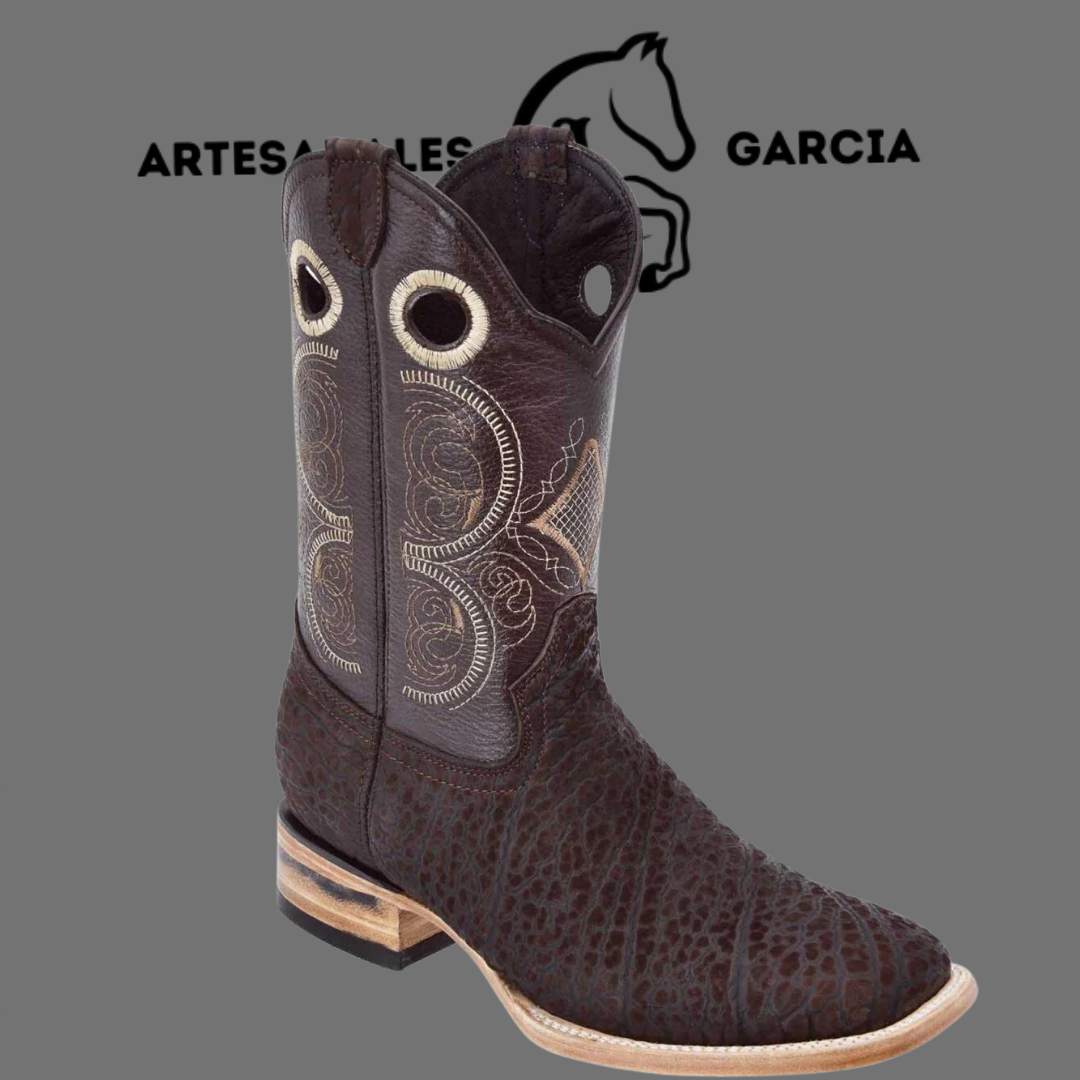 Bota Rodeo Americana Cuello de Toro S/ Vaquera Café Horma Rodeo WD 287