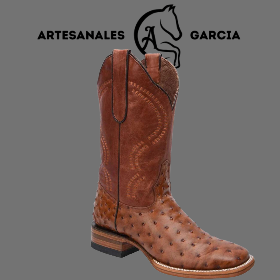 Bota Rodeo Americana Avestruz Clon Cognac WD 303