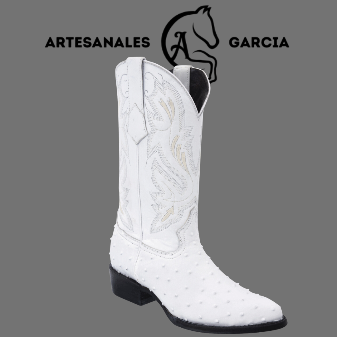 Bota Puntal 900 Clon de Avestruz Blanca WD 227