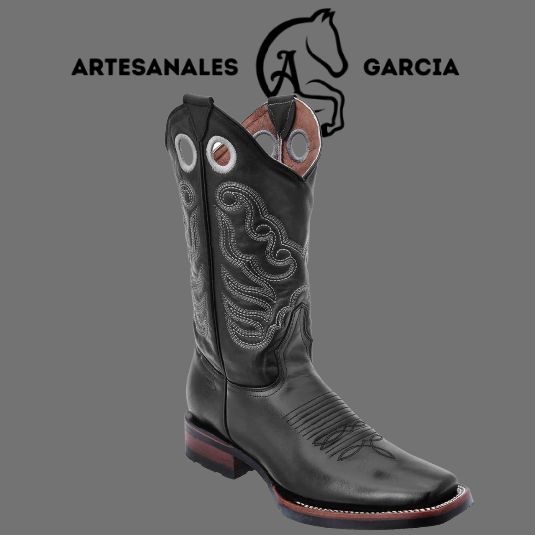 Bota Horma Cuadrado Negra S/ Hule WD 327