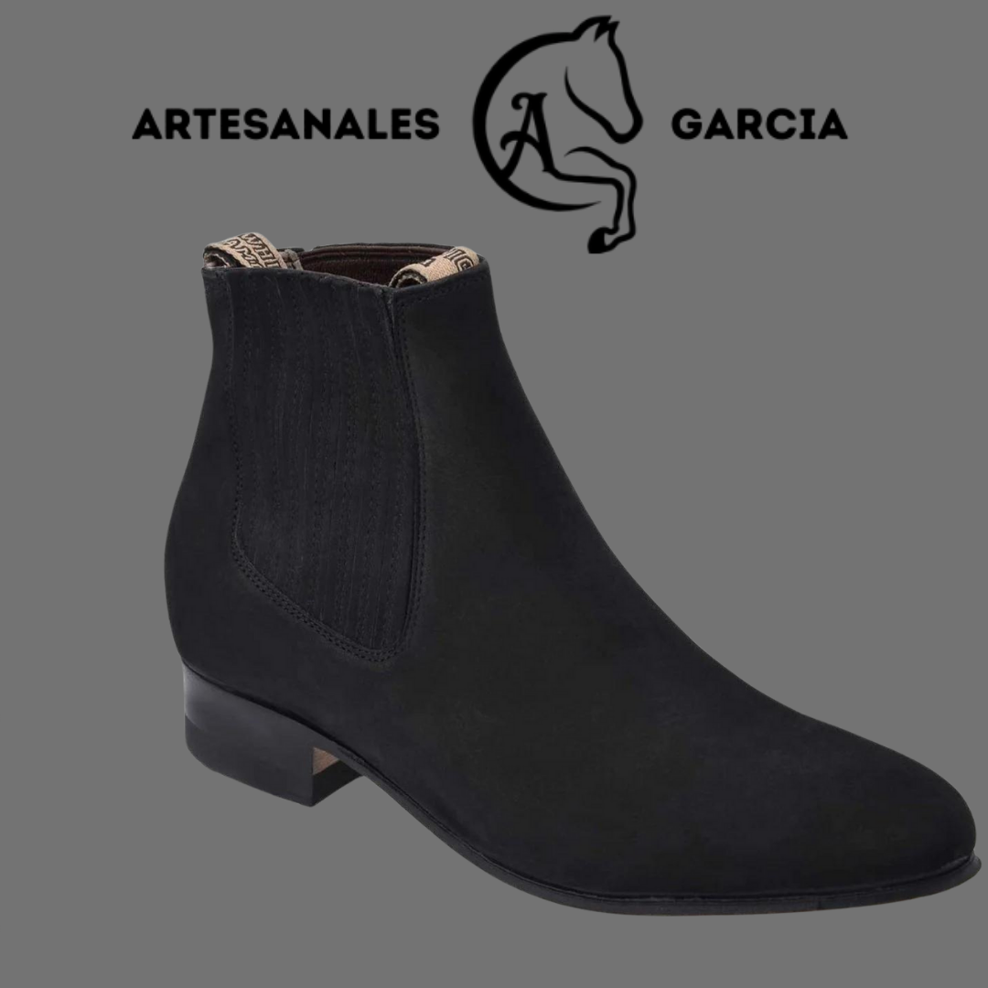 Botin Charro Nobuck Negro WD 720