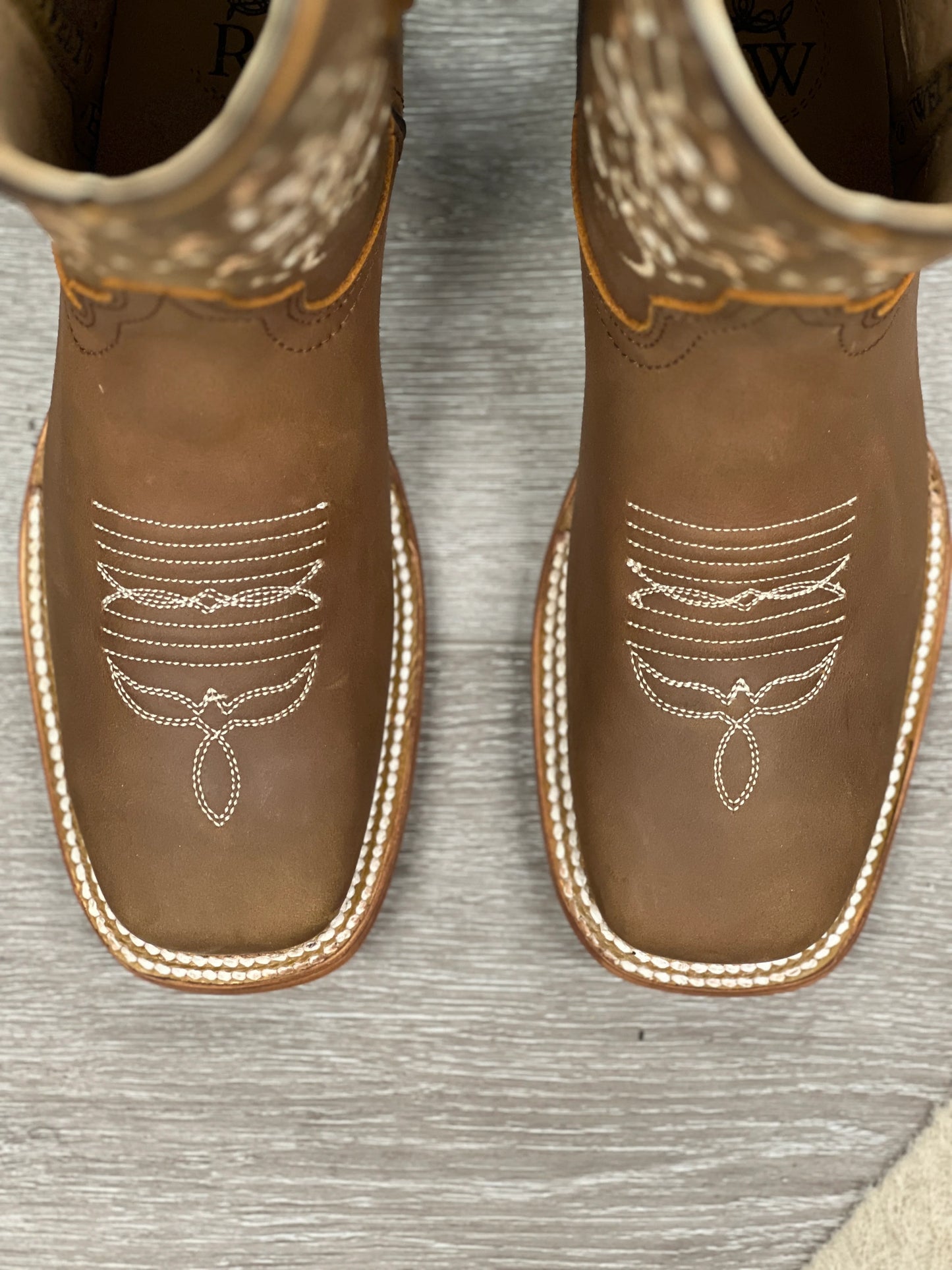 Bota Rodeo Dama Bordado 071 Jazmín Tan