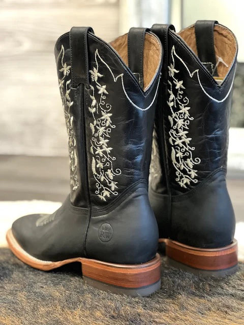 Bota Rodeo Dama Bordado 071 Tania Negro