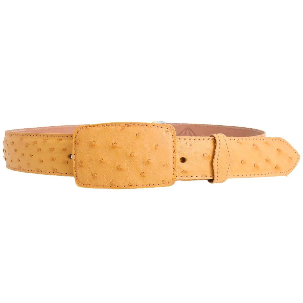Cinto Vaquero de Avestruz Mantequilla WD 1462