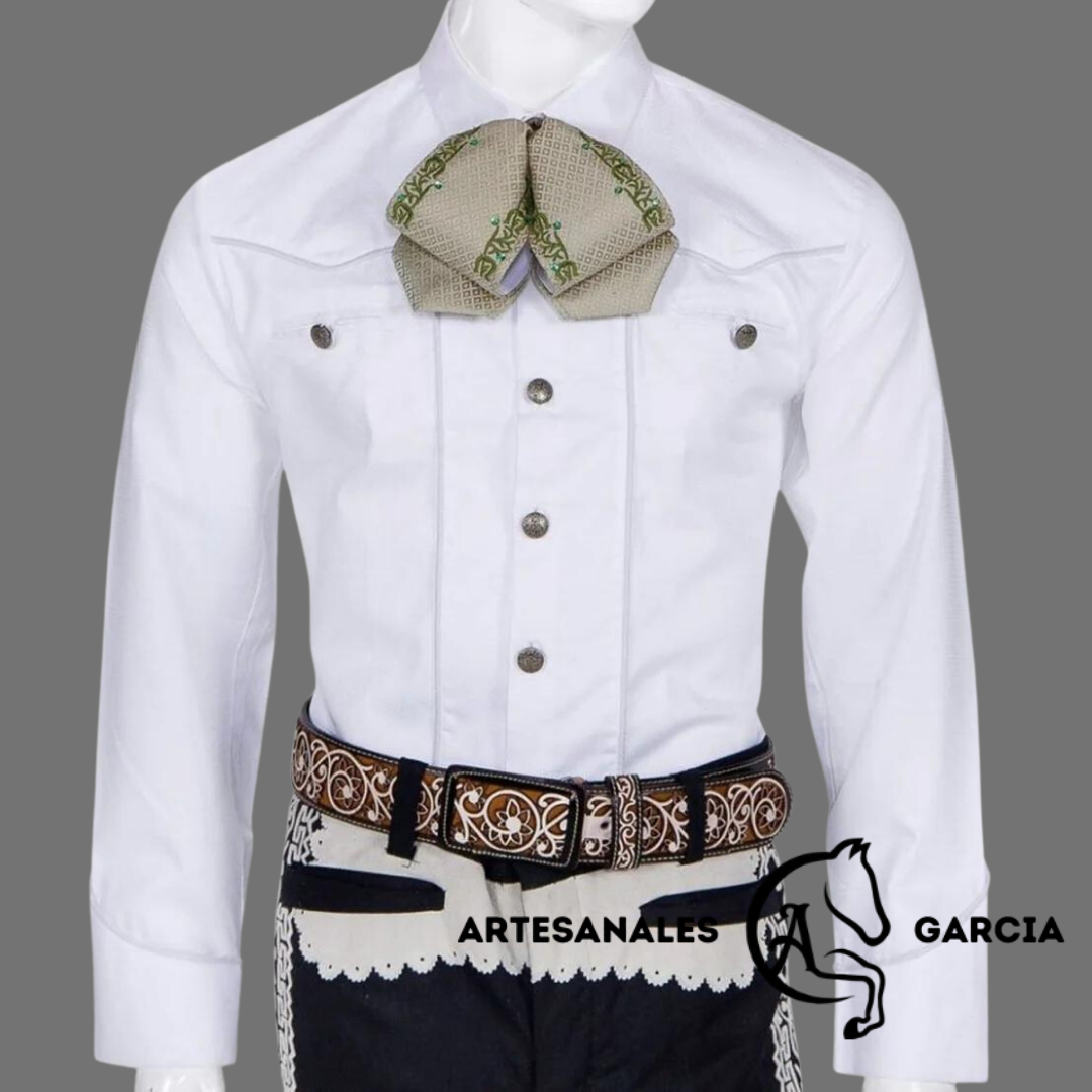 Camisa Charra Solida Blanca WD 871