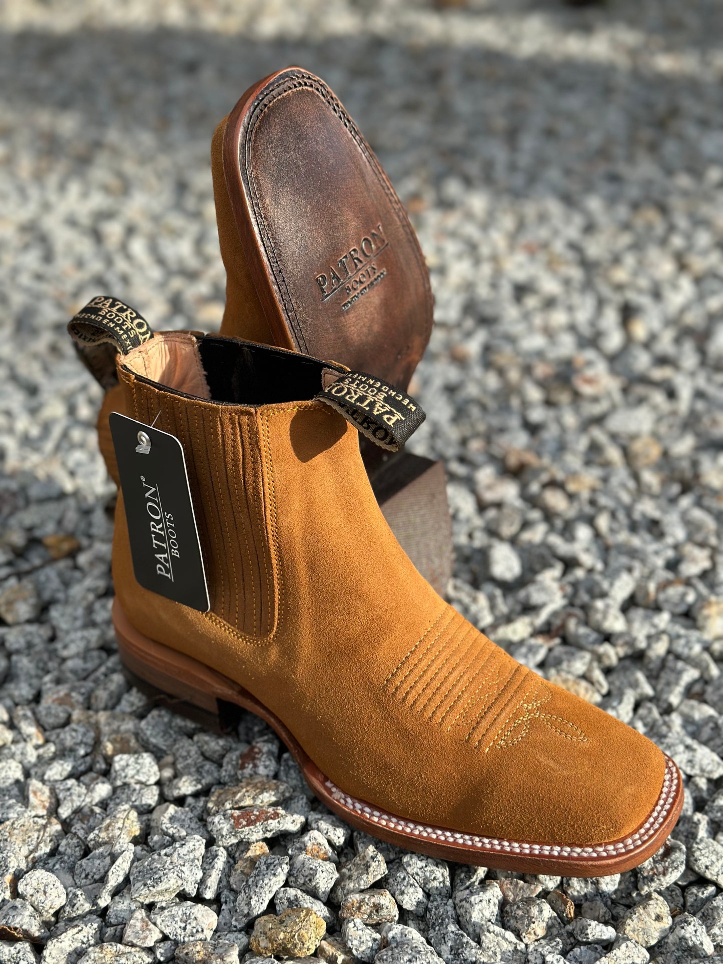 Botin Nobuck / Gamuza Miel S/ Cuero