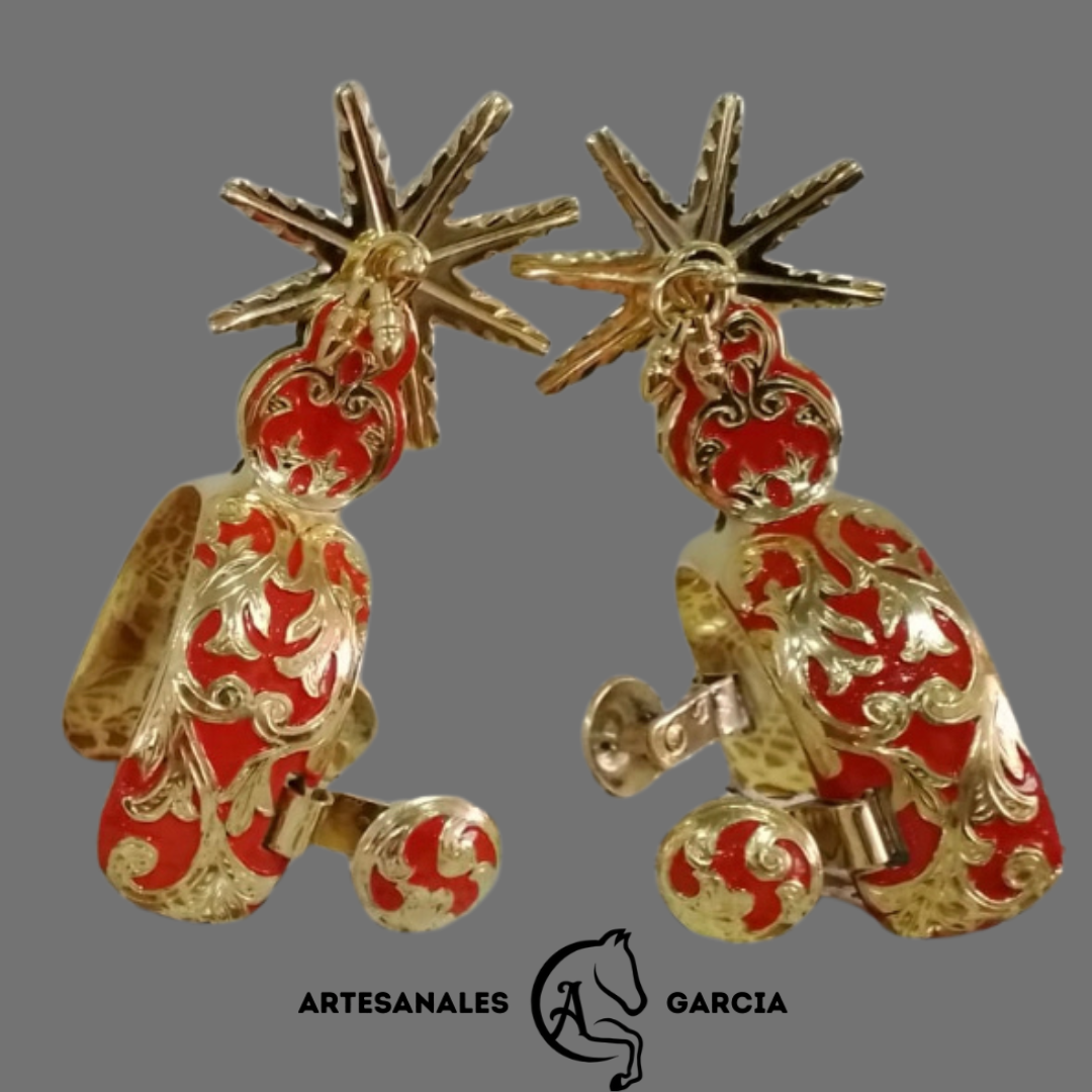 Espuela Lujo Chapiada de Oro 24k