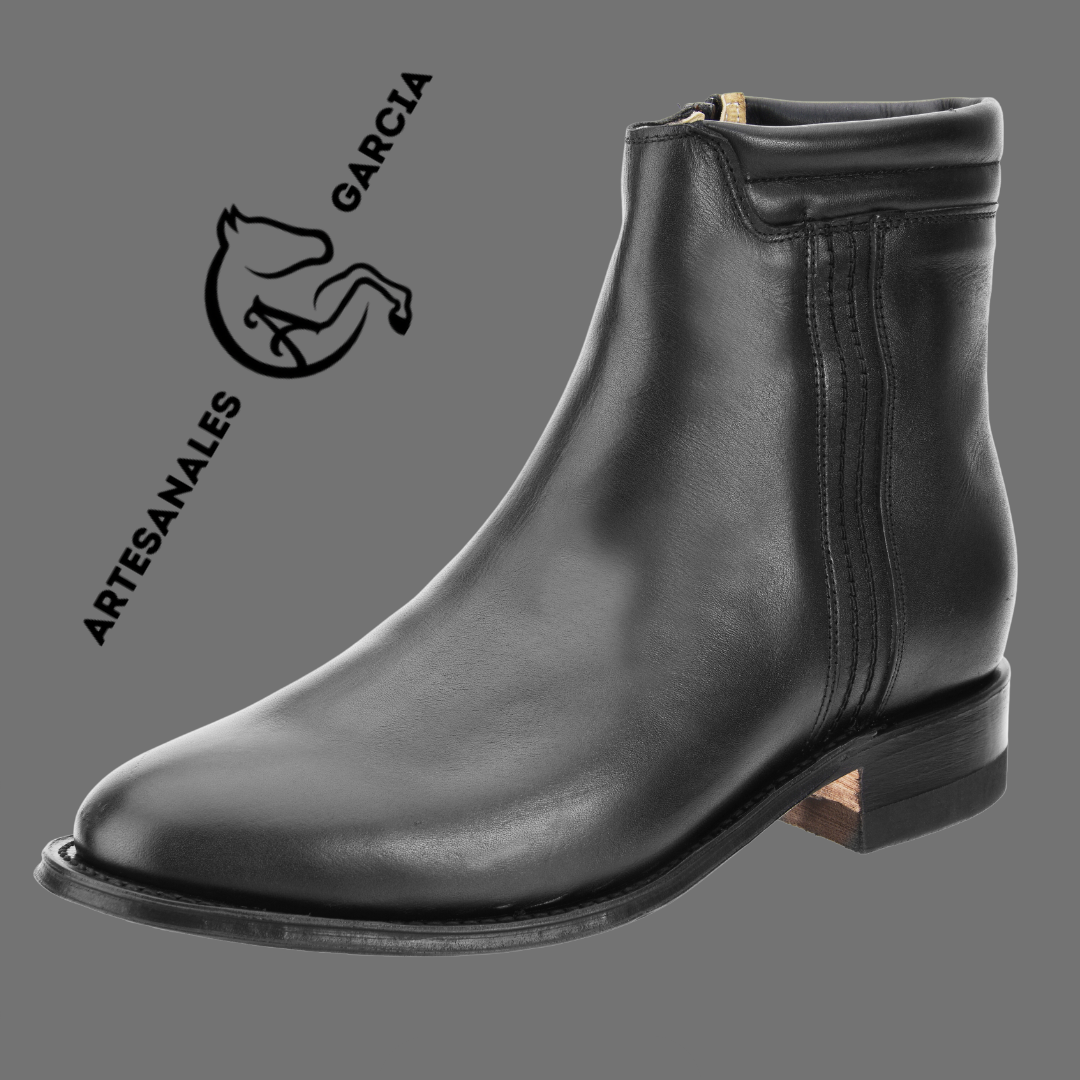 Botin Charro piel Toledo/Zipper Negro WD 736