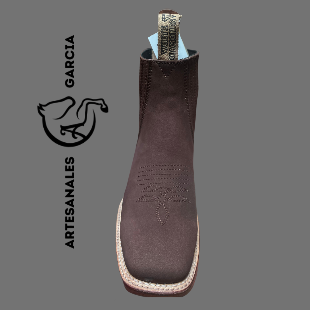 Botín Rodeo Ringler Café Gamuza Suede