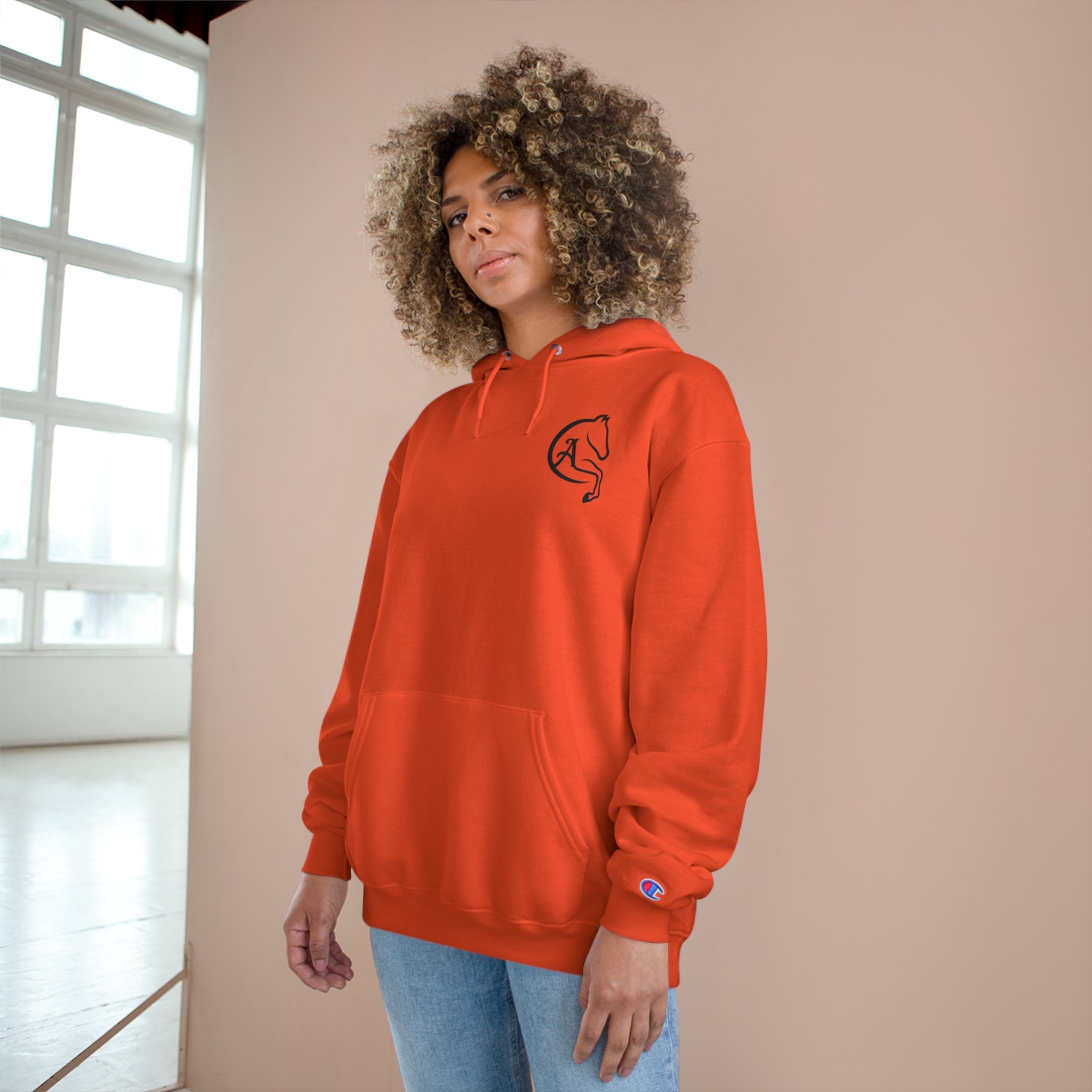 Womens orange outlet champion hoodie