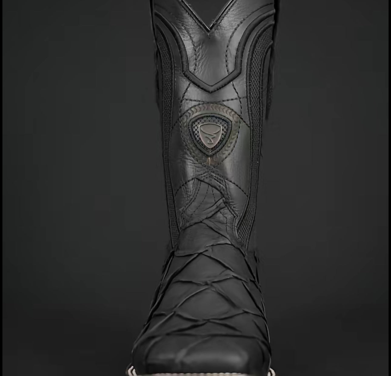 080 Pirarucu Print Matte Western Boots – Square Toe – Made in Mexico