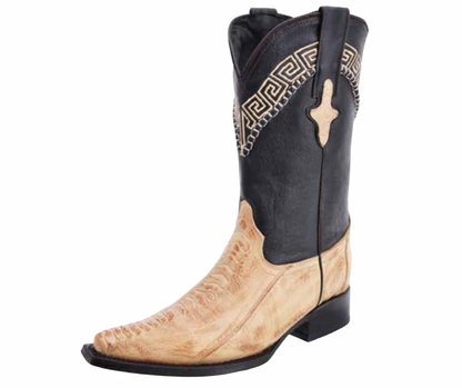 Men’s Western Cowboy Boot – 3X Aladino – Ostrich Leg Leather – Casual Wear