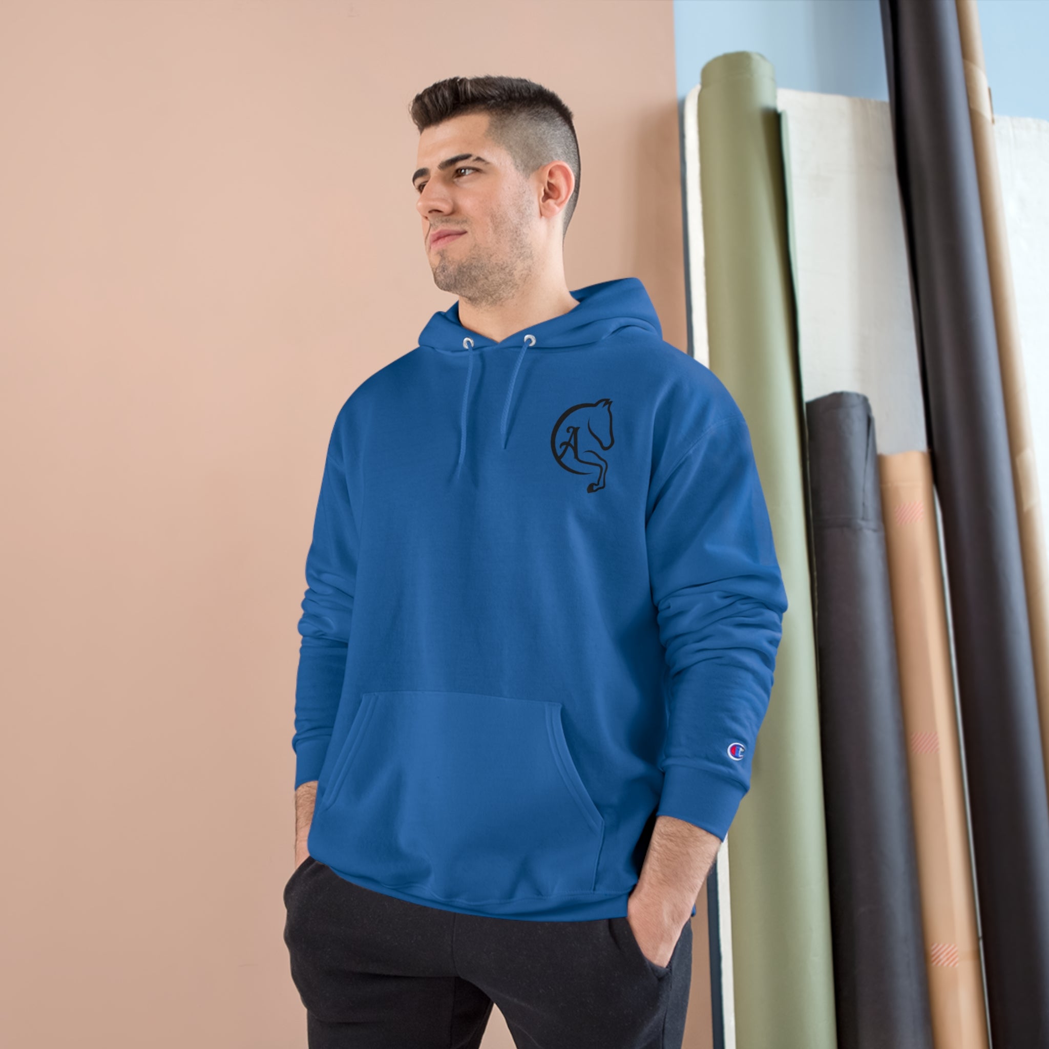 Royal blue champion sweatshirt hot sale