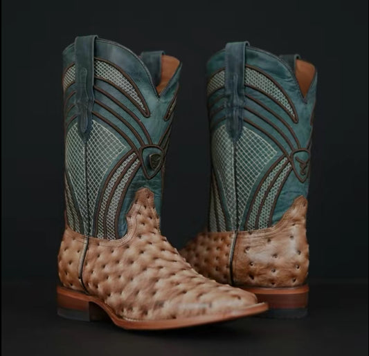 Botas Vaqueras Patron Boots 080 Ave Orix Blue Jean