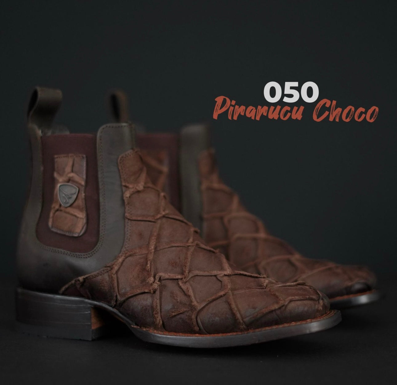 Botín Vaquero Patron Boots 050 Pirarucú Choco Print