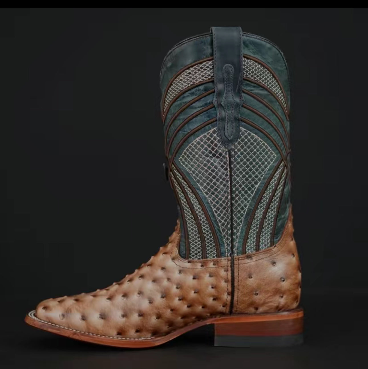 Botas Vaqueras Patron Boots 080 Ave Orix Blue Jean