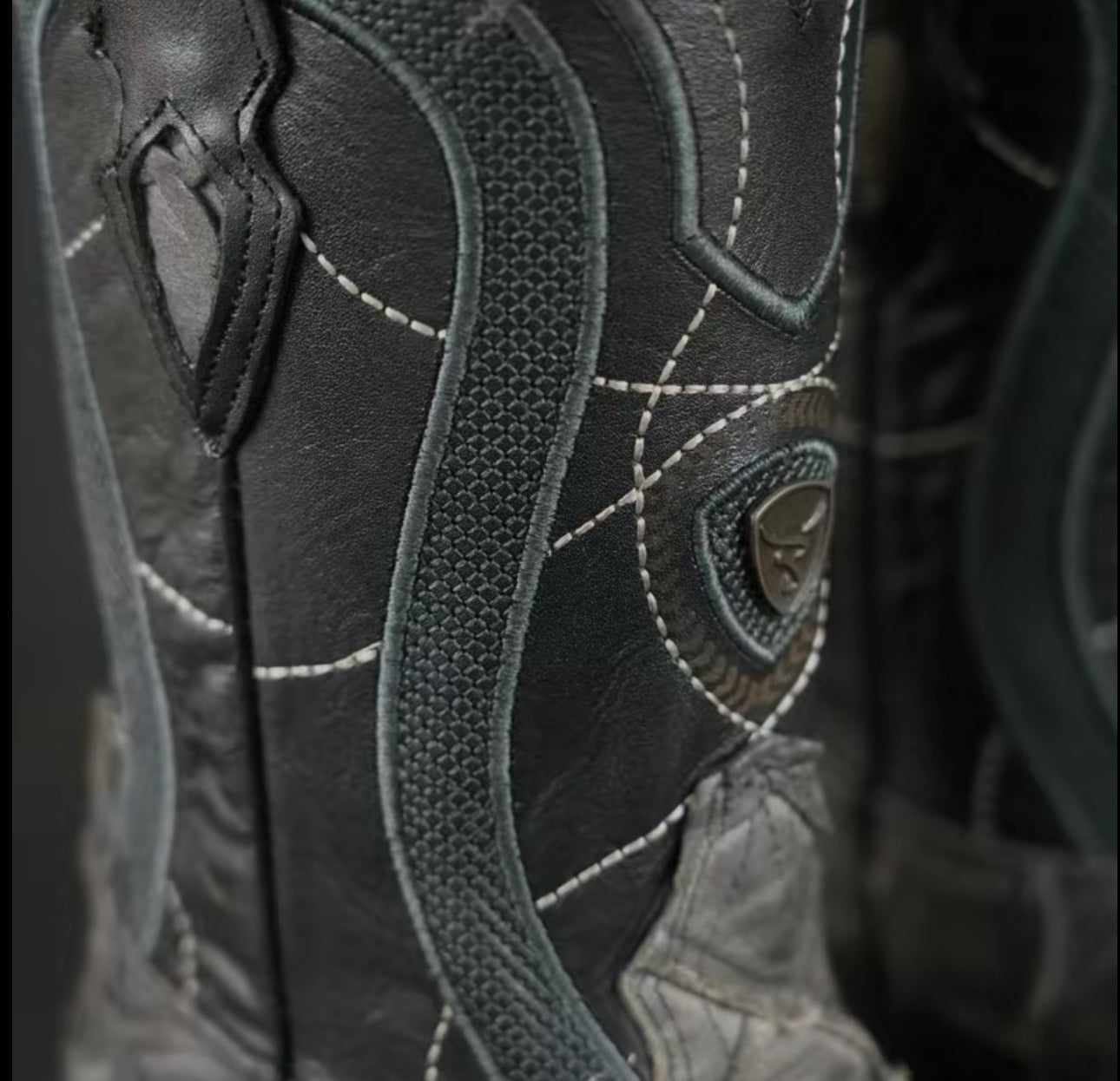 Botas Vaqueras Patron Boots 080 Pirarucú Gris Mate – Suela Natural