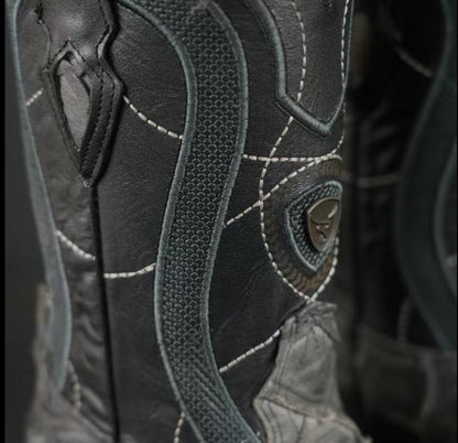 Botas Vaqueras Patron Boots 080 Pirarucú Gris Mate – Suela Natural