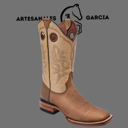 Bota Rodeo Americana Beige Gamuza Horma Rodeo WD 277