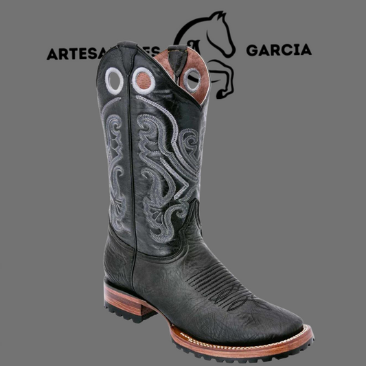 Bota Rodeo Americana Shoulder S/ Tractor Negra Horma Rodeo WD 285