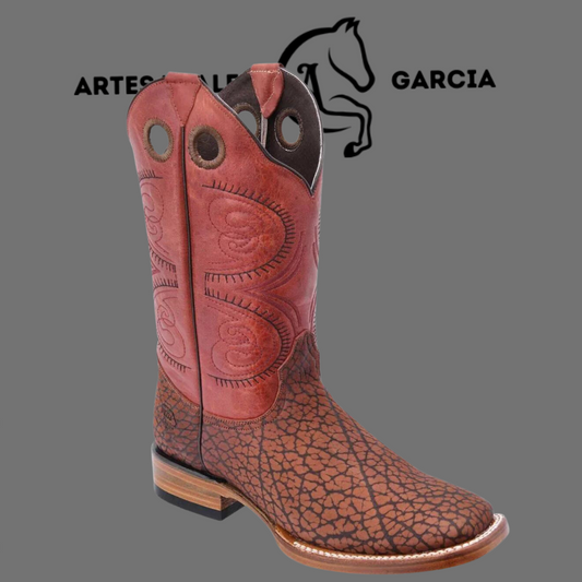 Bota Rodeo Americana Cuello de Toro S/ Vaquera  Cognac Horma Rodeo WD 286