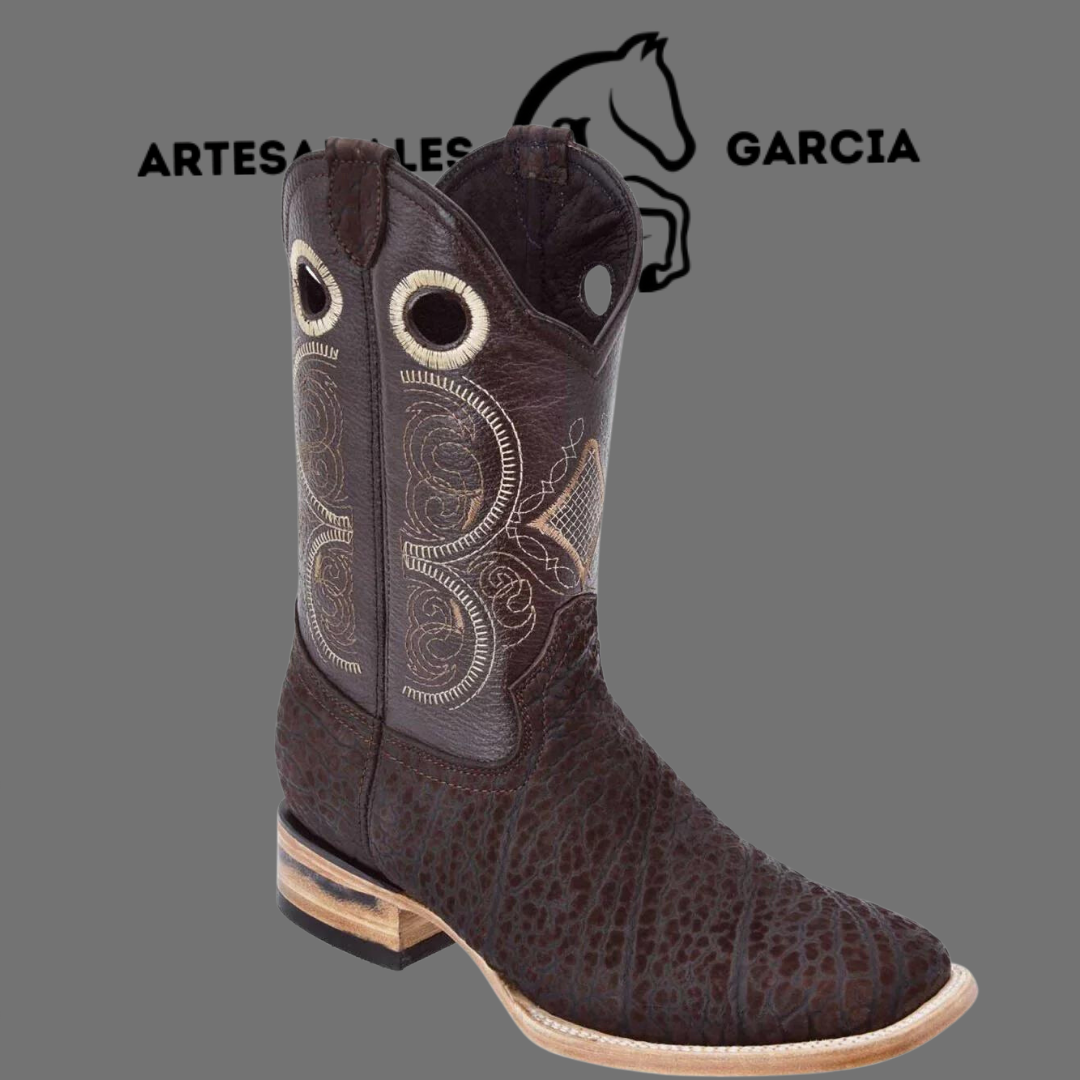 Bota Rodeo Americana Cuello de Toro S/ Vaquera  Café  Horma Rodeo WD 287