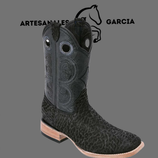 Bota Rodeo Americana Cuello de Toro S/ Vaquera  Negra Horma Rodeo WD 289