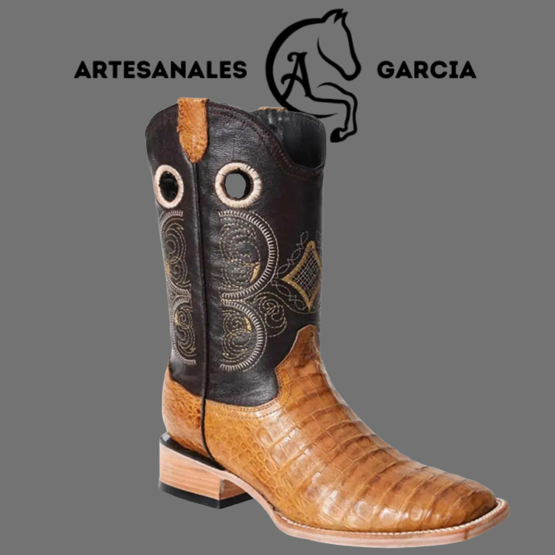 Bota Rodeo Americana Caimán Cocodrilo Belly Miel Original WD 255