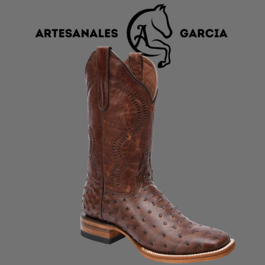 Bota Rodeo Americana Avestruz  Clon  Café WD 301