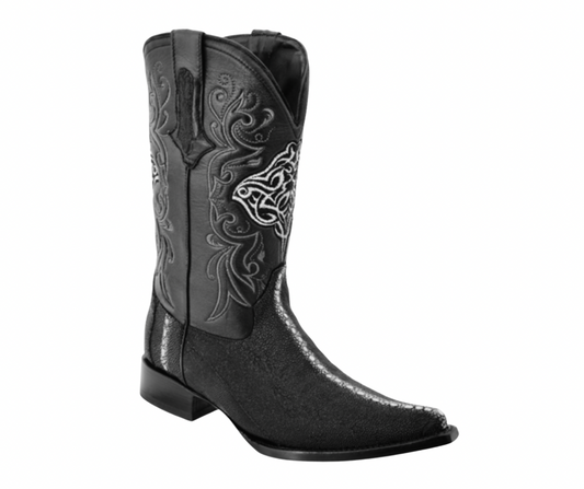3X Aladino Western Boots – Stingray Leather Pearl Finish