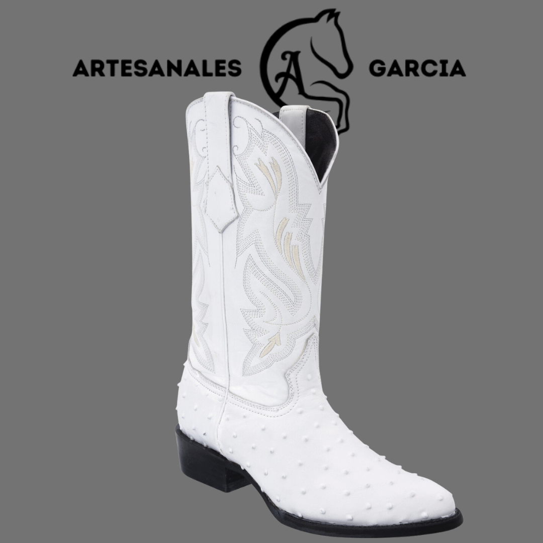 Bota Puntal 900 Clon de Avestruz Blanca  WD 227