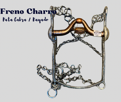 Freno Charro Acero Inoxidable Bocado Fierro Dulce