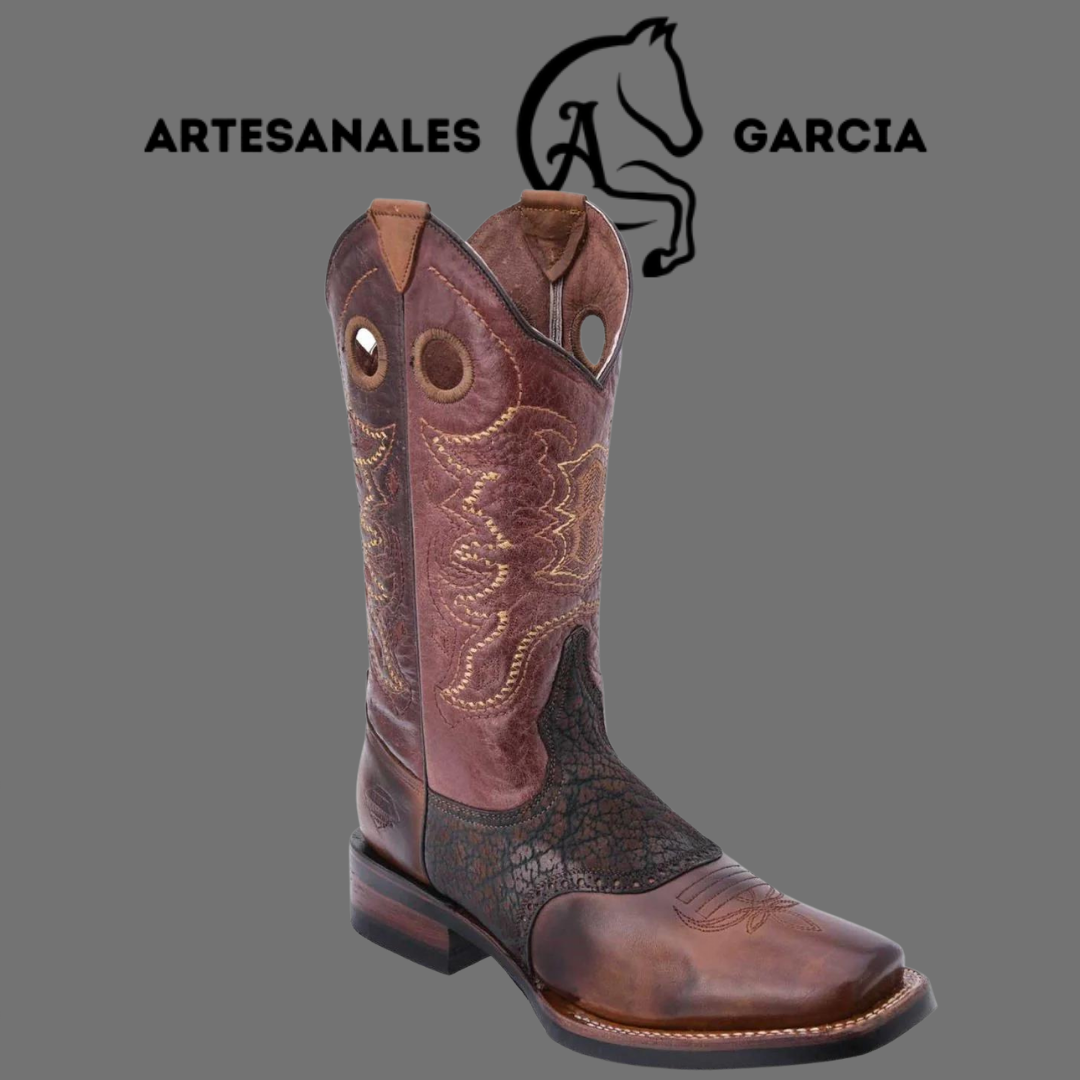 Bota Horma Cuadrado Antifaz Cuello de Toro Oro S/ Hule WD 332