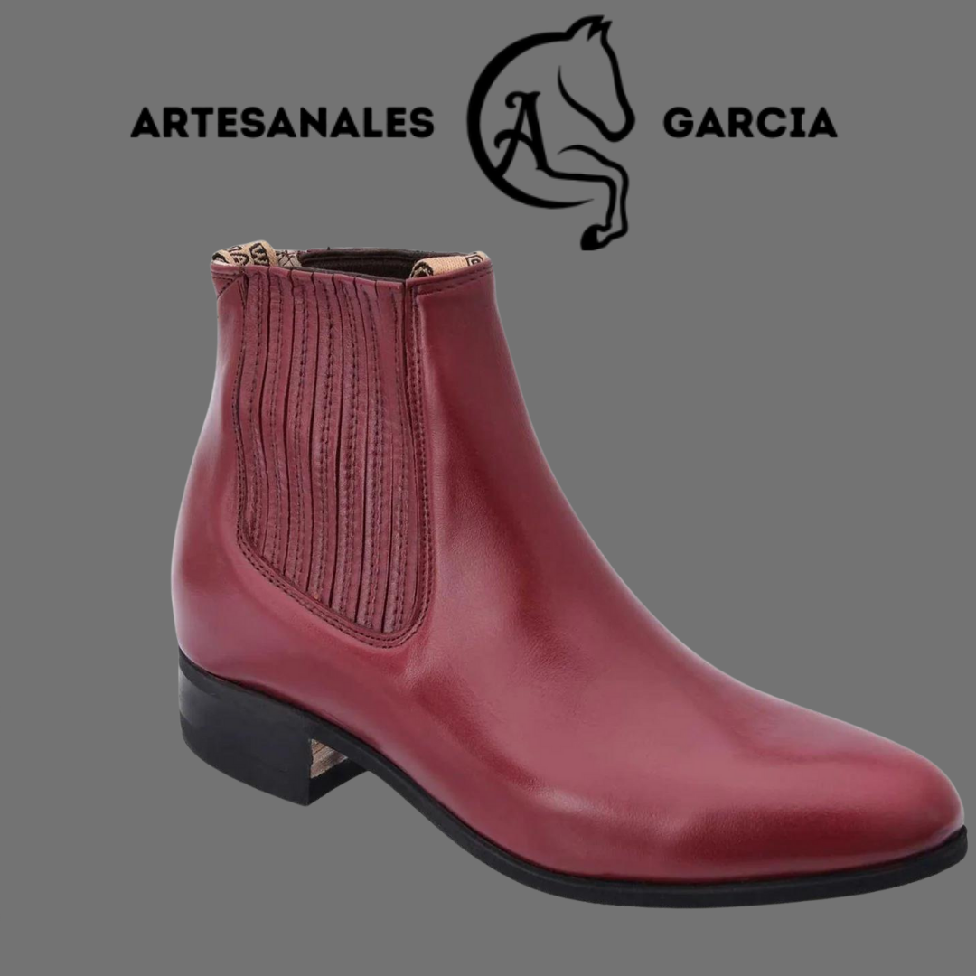 Botin Charro Vino Suela de Hule WD 706