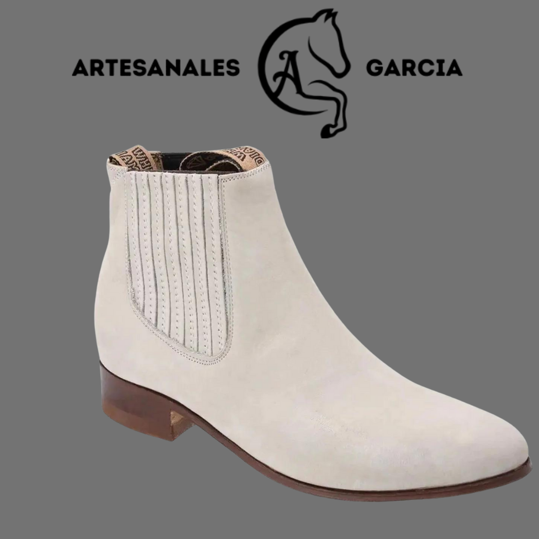 Botin Charro Nobuck Hueso WD 723