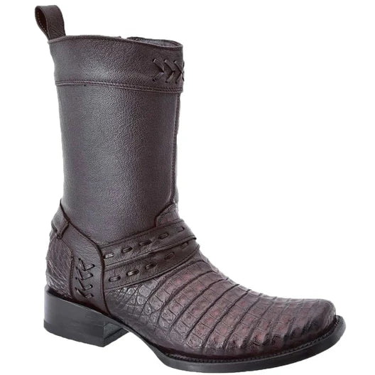 Botas Vaqueras para Hombre de Piel de Cocodrilo Caimán Original Premium - Modelo WD-019