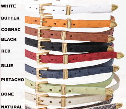 Toquillas Exoticas Avestruz / Hat Band Exotic Ostrich