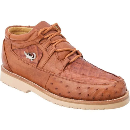 Zapato Urbano de Avestruz y Cocodrilo Original - Estilo Casual