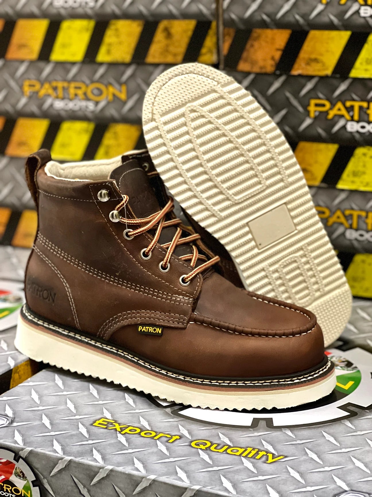 Zapato de Trabajo 703 Plus Crazy Tan