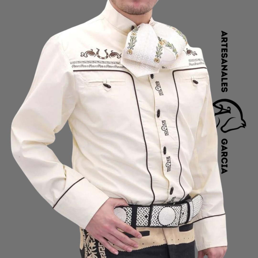 Camisa Charra Tradicional Huesito WD 835