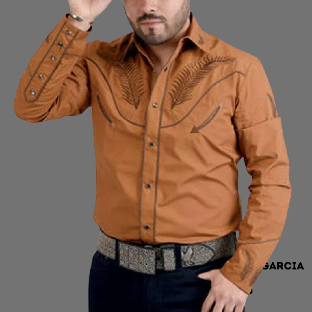 Camisa Vaquera Pluma Cafe / Tabacco WD 916