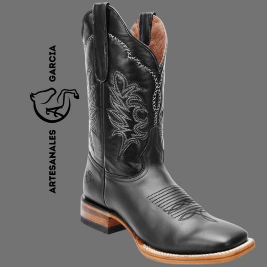 Bota Horma Rodeo Americana Negra S/ Cuero WD 335