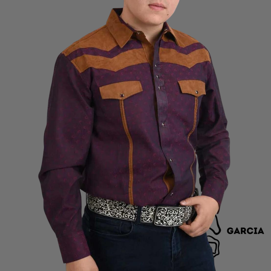 Camisa Vaquera Vino WD 906