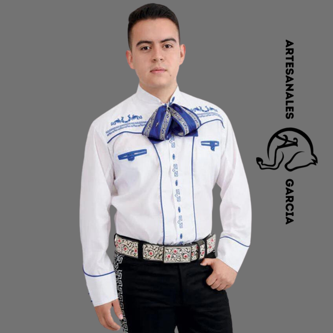 Camisa Charra Tradicional Huesito WD 834