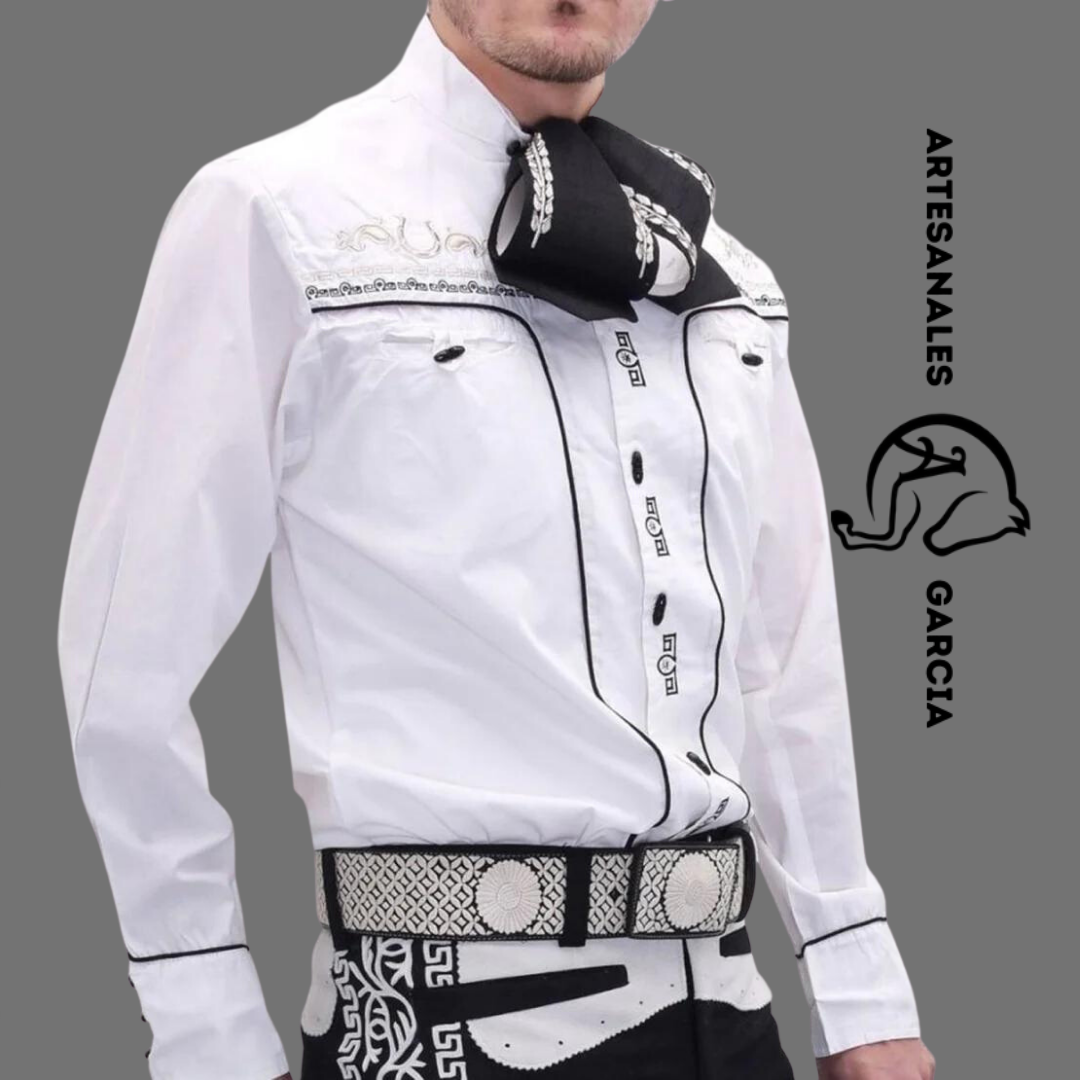 Camisa Charra Tradicional Huesito WD 836