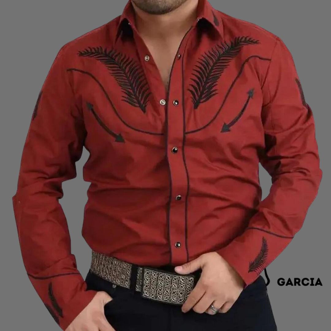 Camisa Vaquera Pluma Ladrillo WD 915